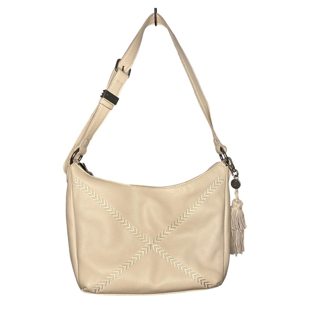 The Sak Kyetra Leather Shoulder Bag in Stone | Excellent